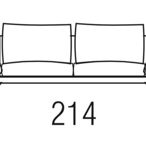 Beltá / Frajumar designové sedačky Asso 214cm  Sedací soupravy
