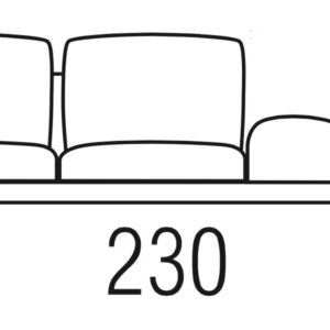 Beltá / Frajumar designové sedačky Slim 230cm bez područek  Sedací soupravy
