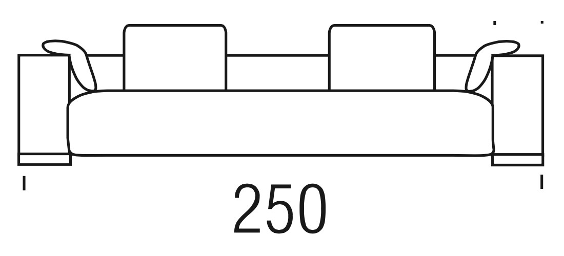 Beltá / Frajumar designové sedačky Suit 250cm Sedací soupravy