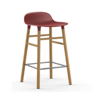 Normann Copenhagen designové barové židle Form Barstool Wood (65 cm)  Barové židle