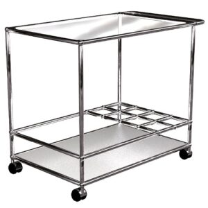 USM Haller designový barový vozík se mřížkou na lahve  Stoly