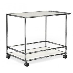 USM Haller designový barový vozík se zarážkou na lahve  Stoly