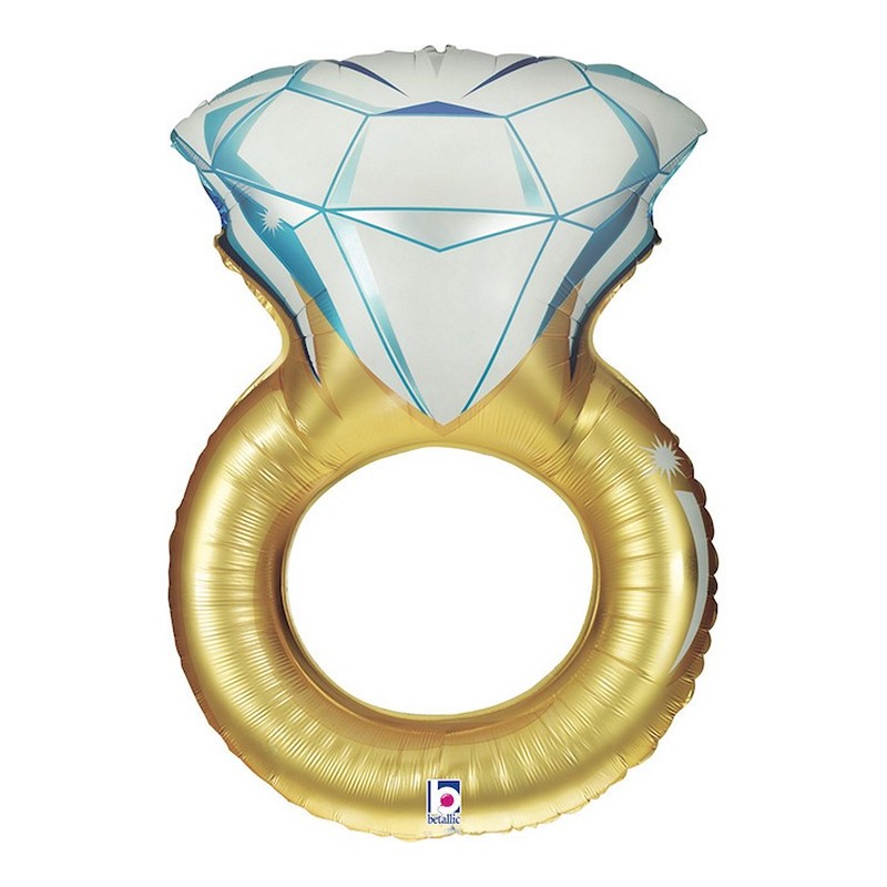 Balónek zásnubní prsten - trička na rozlučku se svobodou