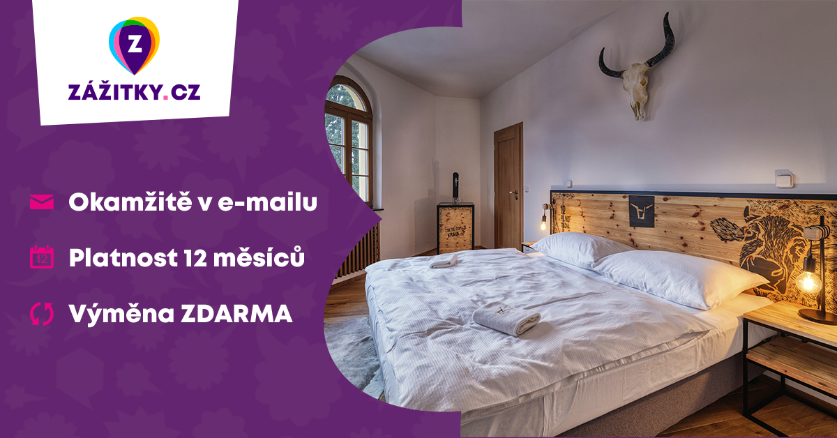 Pivní hotel Zlatá kráva - pípa na pokoji + wellness - originální dárek✅