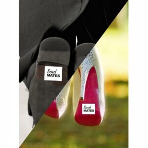Samolepky na boty Soul mates - trička na rozlučku se svobodou